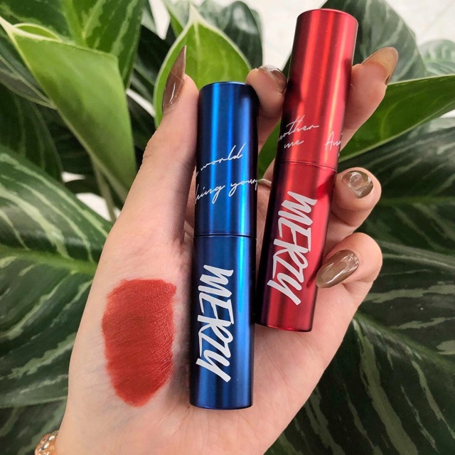 [LIMITED] Son Kem Lì Merzy Velvet Tint #V6 phiên bản vỏ xanh cổ điển #classicblue | BigBuy360 - bigbuy360.vn