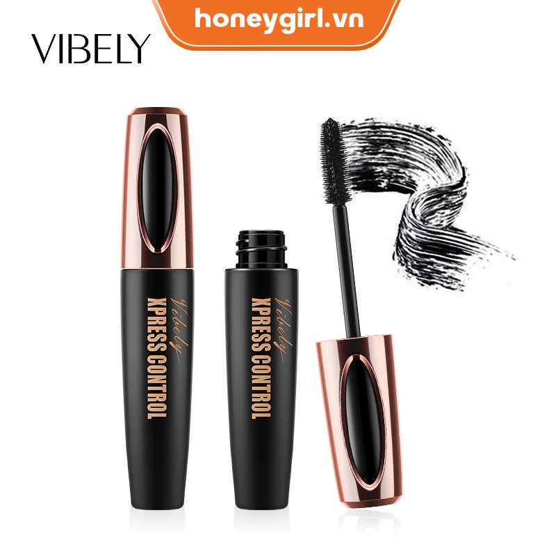 (Hàng Mới Về) Mascara Vibely Sợi Tơ 4d Chống Thấm Nước Chuốt Dài Và Dày Mi