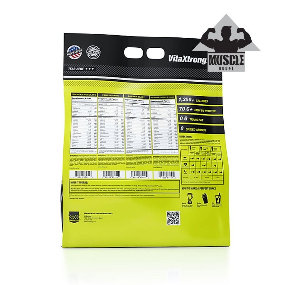 Sữa tăng cân VitaXtrong Mega Mass Pro 1350 Mass Gainer tăng cân cao cấp
