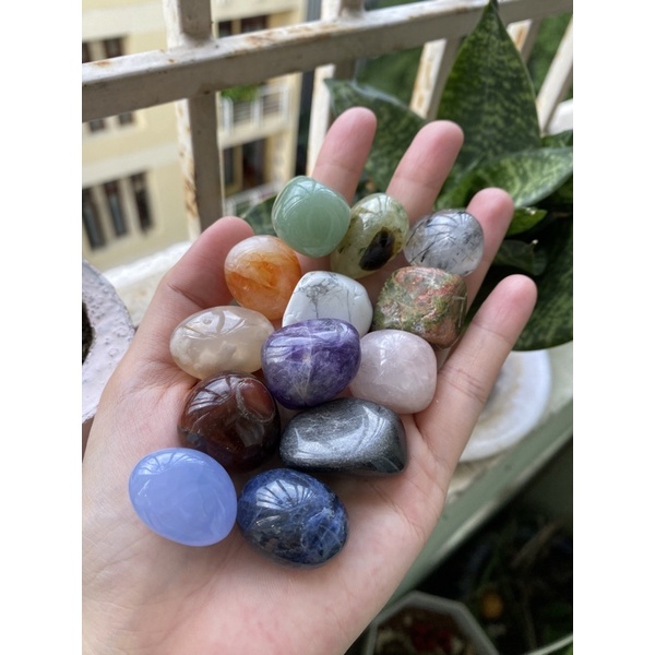 Đá viên tự nhiên sưu tầm mài bóng  - Natural Tumbled Stone