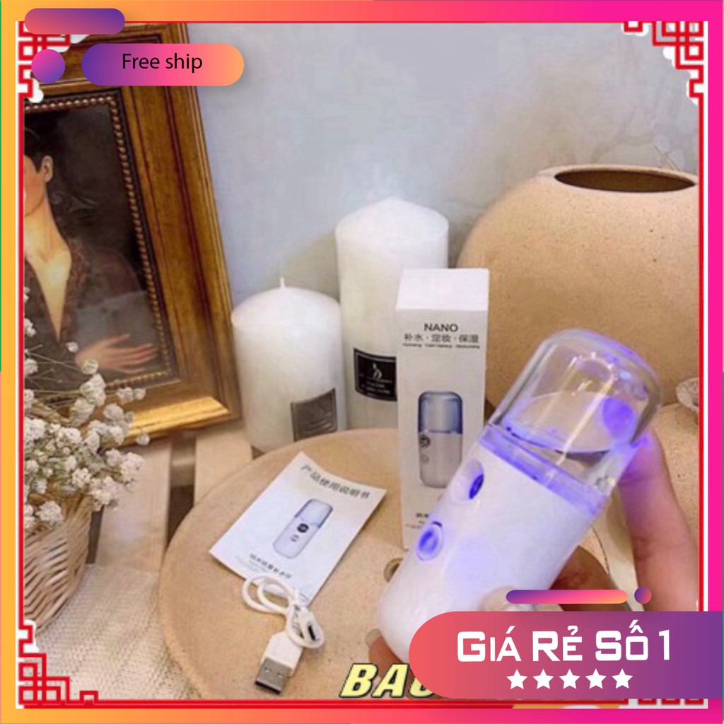 Máy Phun Sương Xông Hơi Mặt Siêu Nhỏ Cầm Tay Hỗ Trợ Cấp Nước Dưỡng Da - Máy Phun Sương Như Xịt Khoáng, Cấp Ẩm Cho Da | BigBuy360 - bigbuy360.vn
