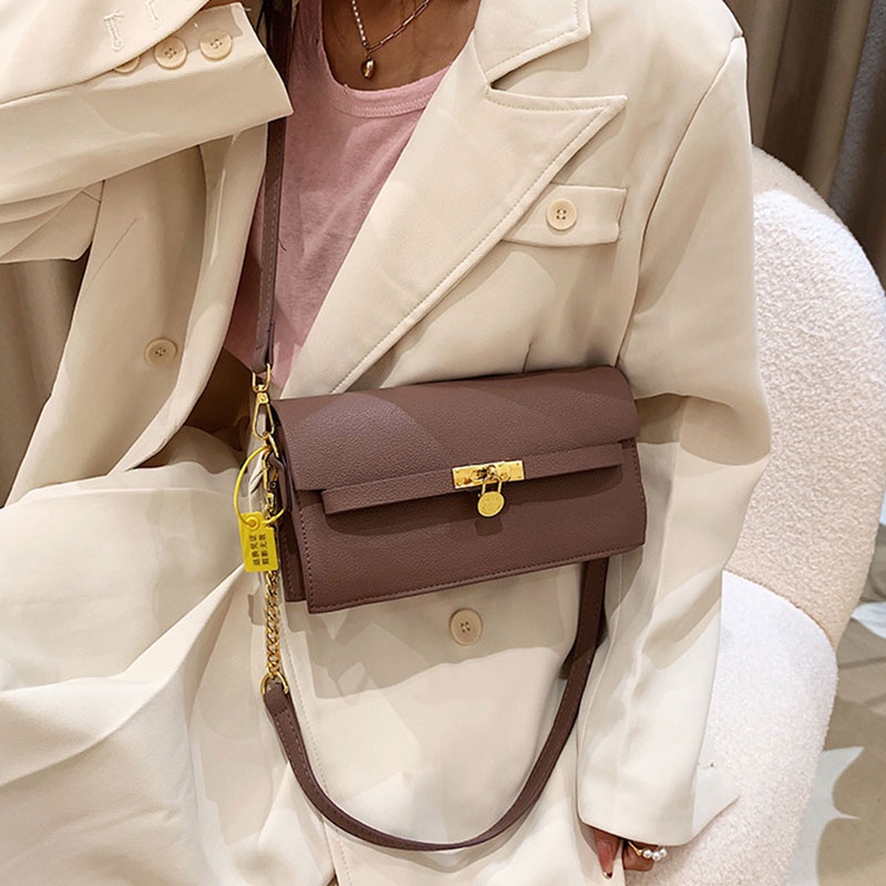 Túi đeo vai IELGY dáng vuông nhỏ thời trang cao cấp cho nữ