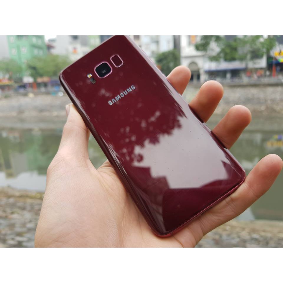 ĐIỆN THOẠI samsung galaxy S8 2 SIM MÀU ĐỎ CỰC HIẾM , CỰC ĐỘC ( Burgundy Red ) , ảnh thật 100% TẠI PLAYMOBILE