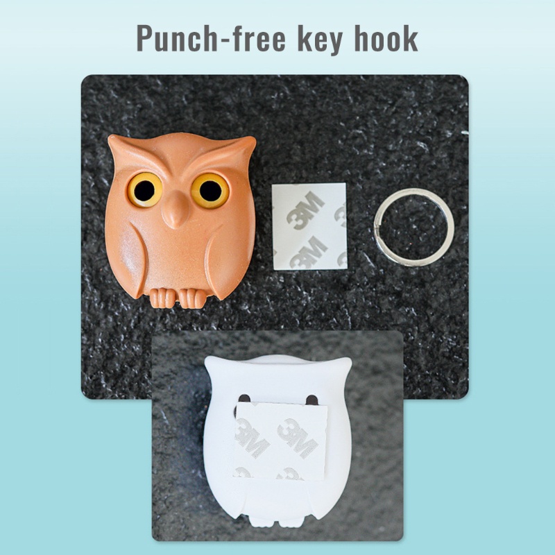 Móc Treo Chìa Khóa Gắn Tường Không Cần Đục Lỗ Tiện Dụng Cho Gia Đình