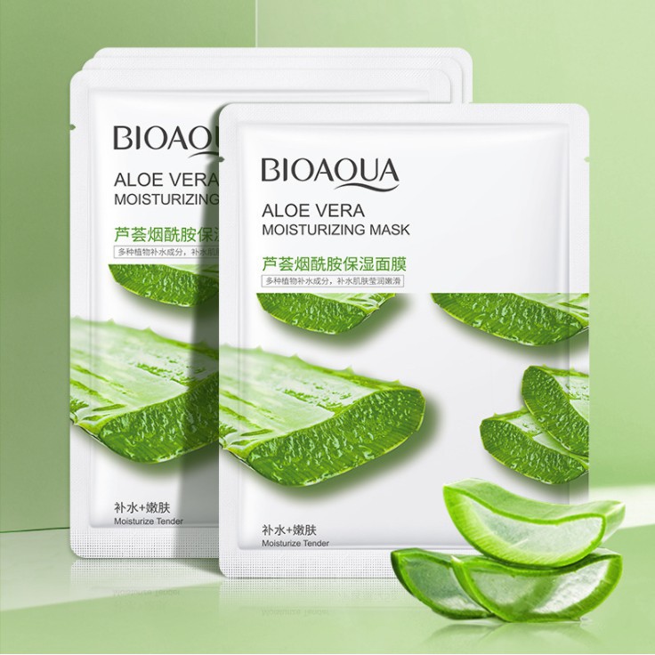 Mặt Nạ Trà Xanh Bioaqua Chống Lão Hóa Da Sáng Khỏe Diệt  Khuẩn se khít lỗ chân lông