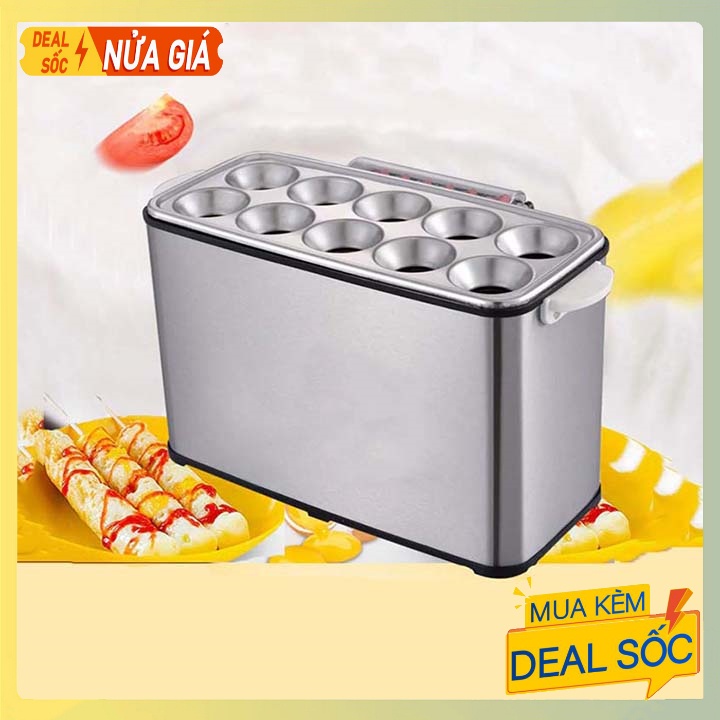 Máy làm bánh trứng cuộn xúc xích công nghiệp