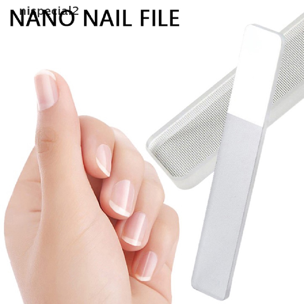 [nispecial2] 1Pc Crystal Nano Glass Nail File Nail Art Care Buffing Block Manicure File Tools [new]