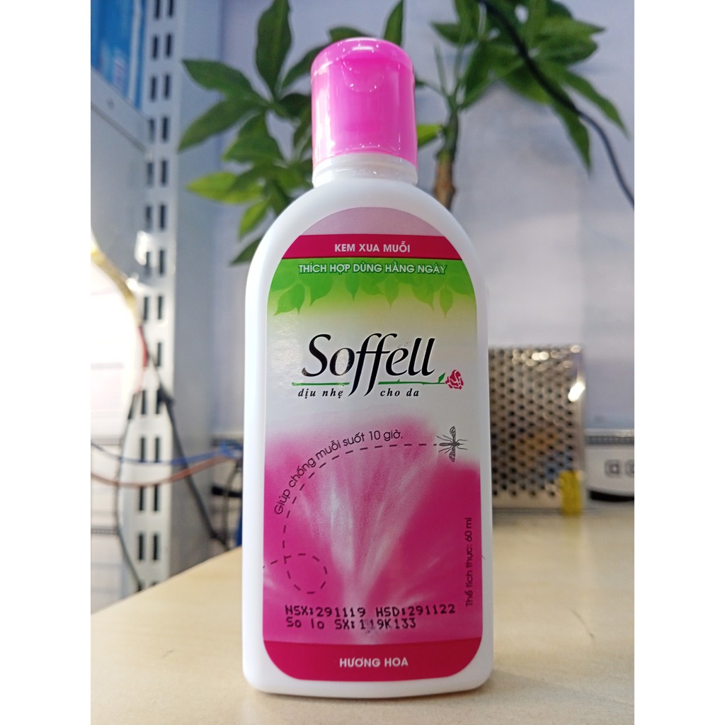 Kem chống muỗi Soffell hương Hoa 60ml