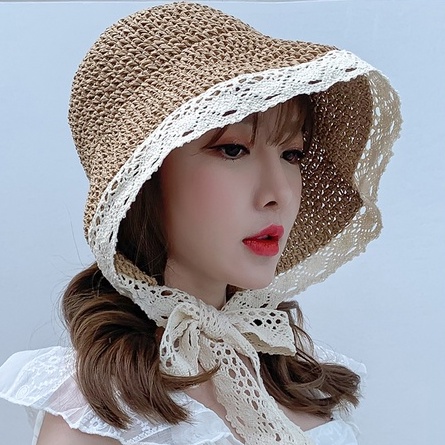 Nón Cói Rộng Vành Thắt Dây Che Nắng Đi Biển Thời Trang Mùa Hè Cho Nữ