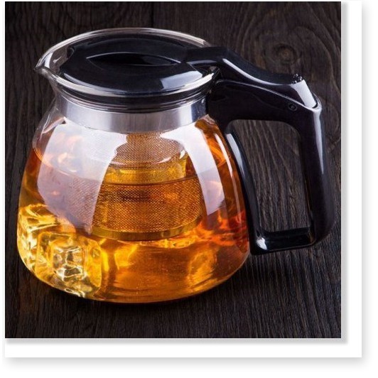 Bộ bình trà kèm 4 ly (có lọc) 💕𝑭𝑹𝑬𝑬𝑺𝑯𝑰𝑷💕 Bộ bình tách trà thủy tinh có lõi lọc, Bộ bình trà có lưới lọc 8333