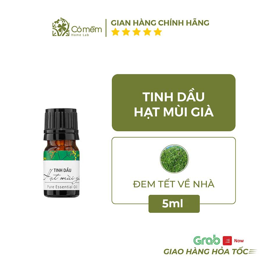 Tinh Dầu Hạt Mùi Già Thiên Nhiên Nguyên Chất Mang Tết Về Nhà Cỏ Mềm 5ml