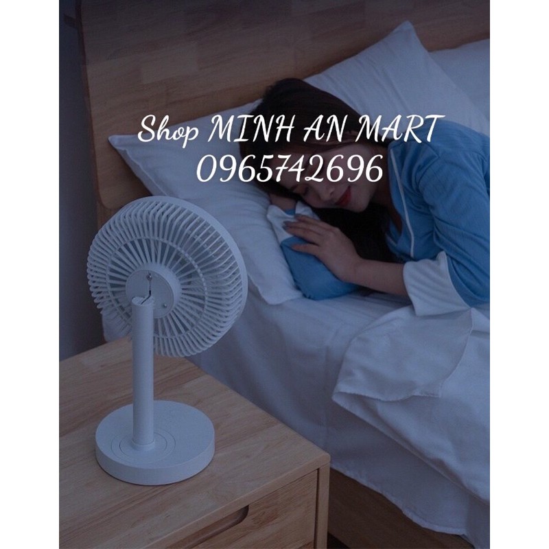 Quạt tích điện để bàn bảo hành 12 tháng chính hãng ( quạt chạy liên lục lên đến 10h có chức năng xoay tự động ) | BigBuy360 - bigbuy360.vn