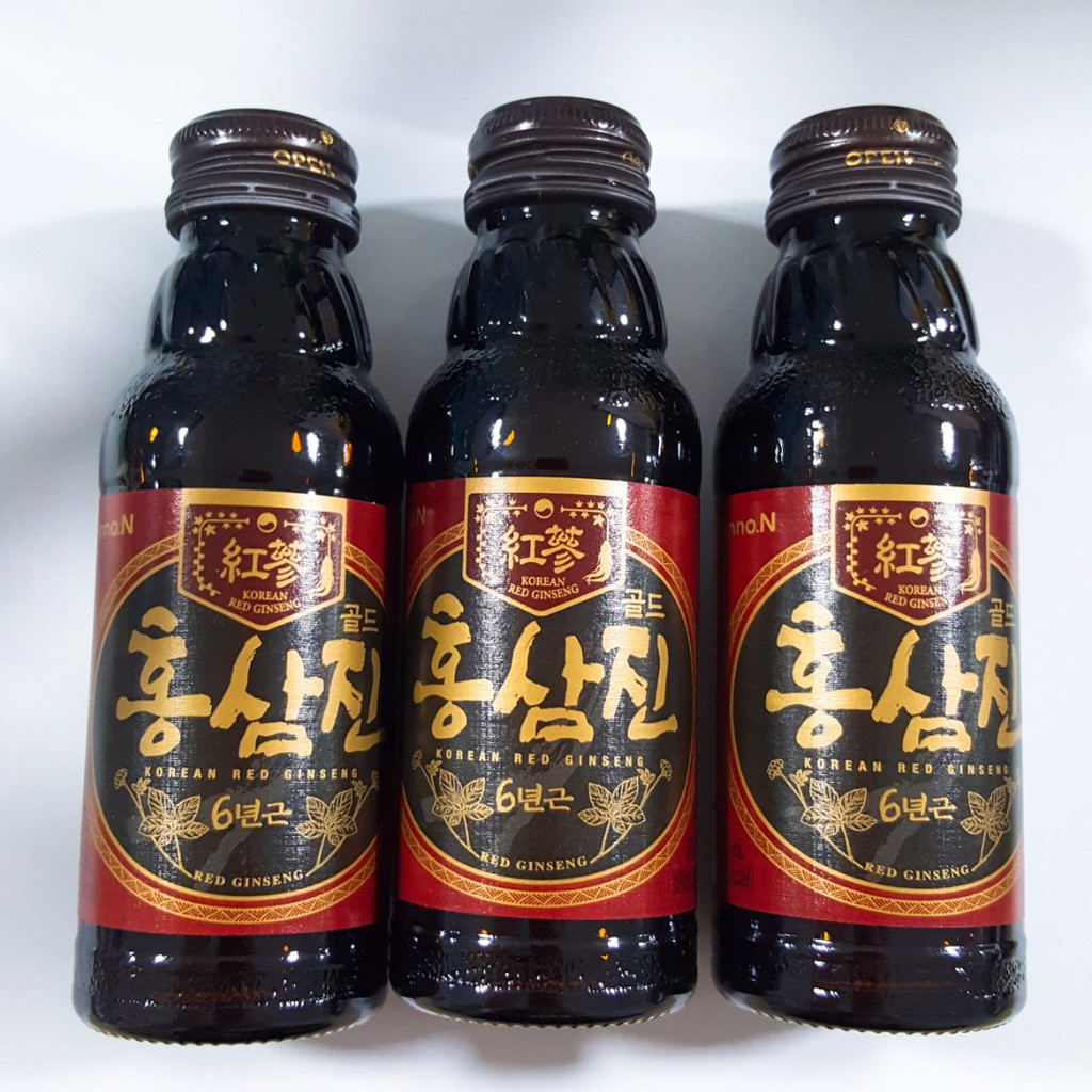 Nước Hồng Sâm HONGSAMJIN GOLD Hàn Quốc Nhân Sâm Linh Chi Nhung Hươu - Chai 100ml