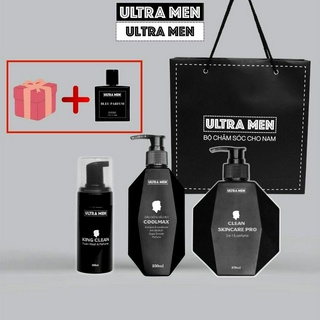 Combo sữa tắm + dầu gội +bọt vệ sinh [tặng 20ml nước hoa] ,Set Quà tặng cho nam cao cấp