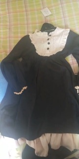 Đầm lolita đen cổ bèo( order)