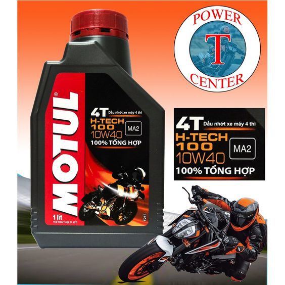 (Motul H Tech) 1 Lít Dầu nhớt Full tổng hợp cho xe số 4 thì Motul H Tech cho Exciter150