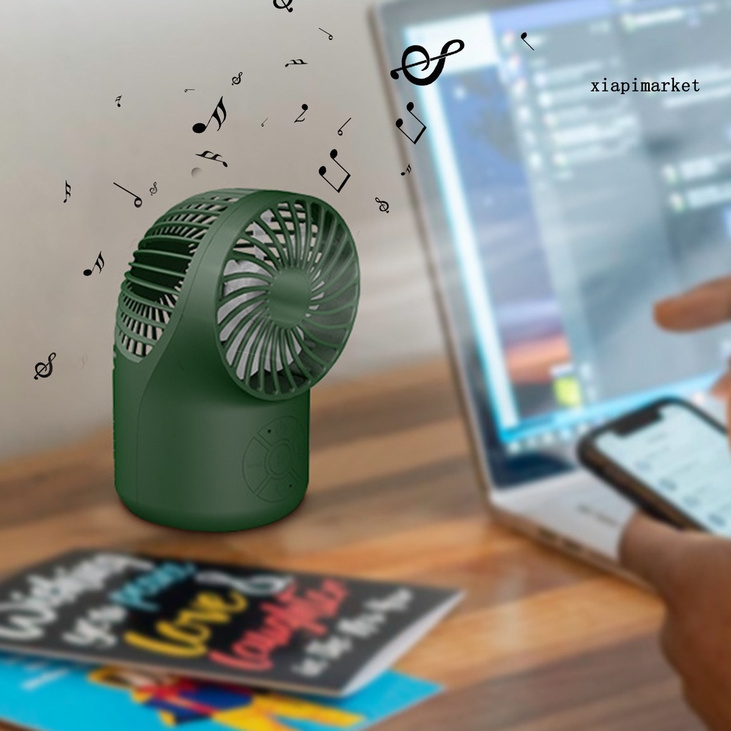 MALO_F8 Desk Fan Speaker 2 In 1 Creative Solid Color Bluetooth 5.0 Fan Speaker for Home