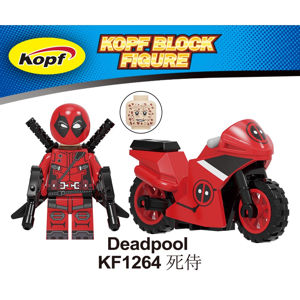 Bộ Sưu Tập Lắp Ráp Lego Nhân Vật Siêu Anh Hùng Xe Máy Deadpool Cho Trẻ Em