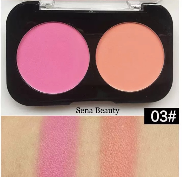 Một Hộp Phấn Má Hồng 2 Ô Lameila Kèm Cọ Tiện Lợi | Thế Giới Skin Care