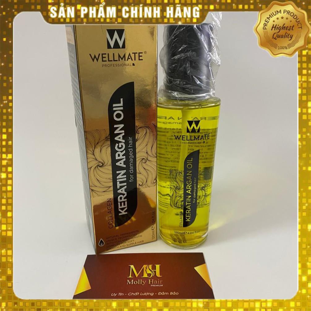 [HÀNG TỐT] Tinh dầu Phục hồi tóc hư tổn Wellmate Keratin Argan Oil - 120ml