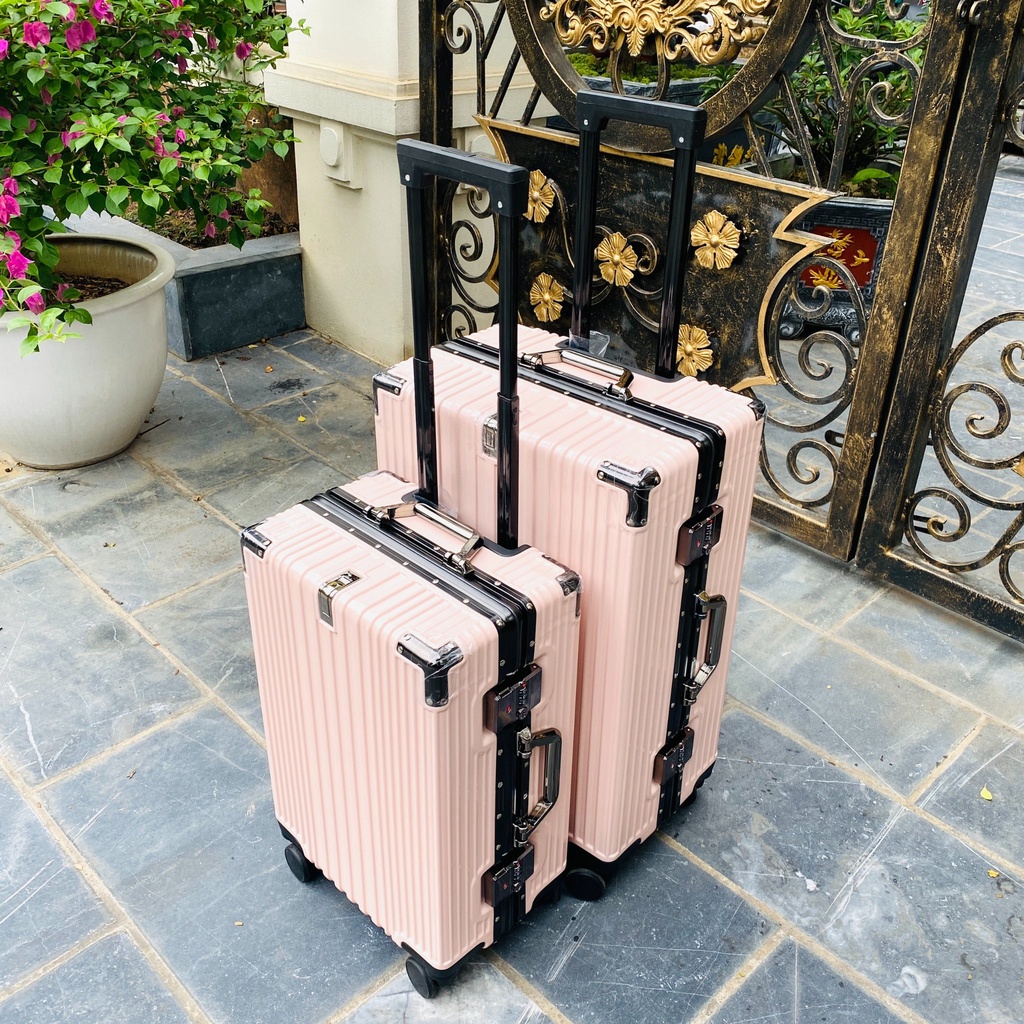 Vali SIZE32 khung nhôm khóa sập TSA CHỐNG CẠY - CHỐNG RẠCH cao cấp chống trộm size 20/24/29 inch