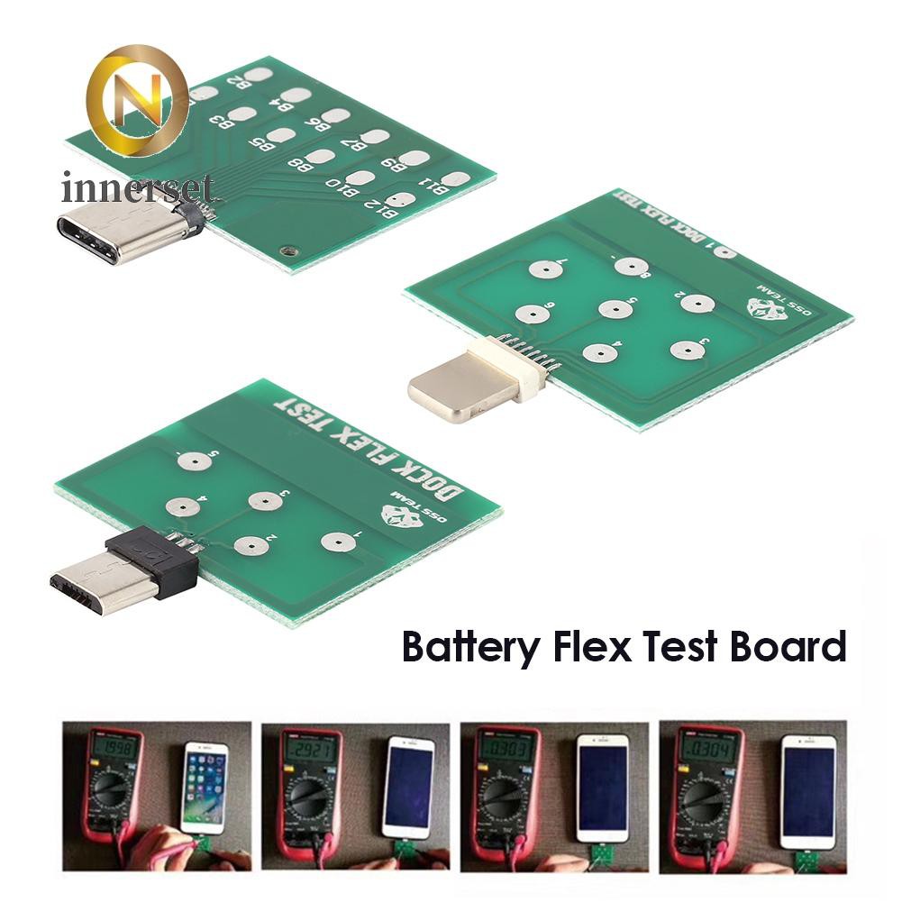 {INS} Battery Flex Test Board Micro 8 Pin Type-C Power Dock for Android iPhone