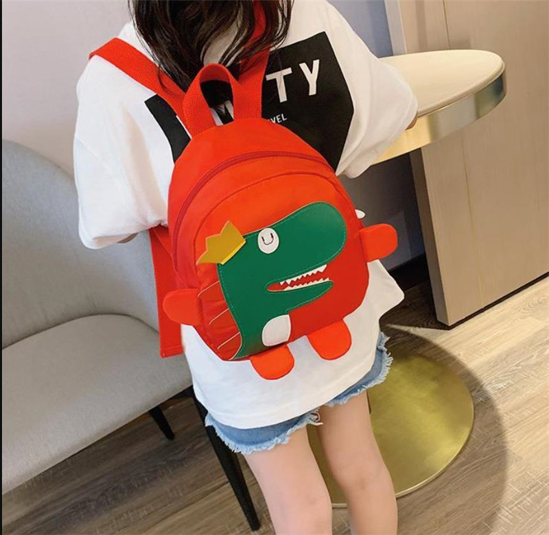 Backpack for kindergarten pupils / boy / girl dinosaur cute cartoon baby / baby's going out bag