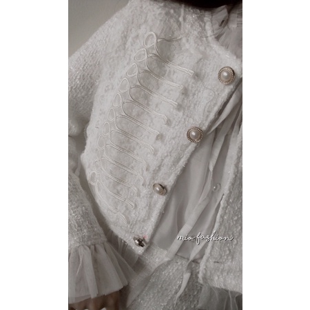 sét dạ phối bèo tiểu thư sang chảnh ( ảnh thật shop chụp) | BigBuy360 - bigbuy360.vn