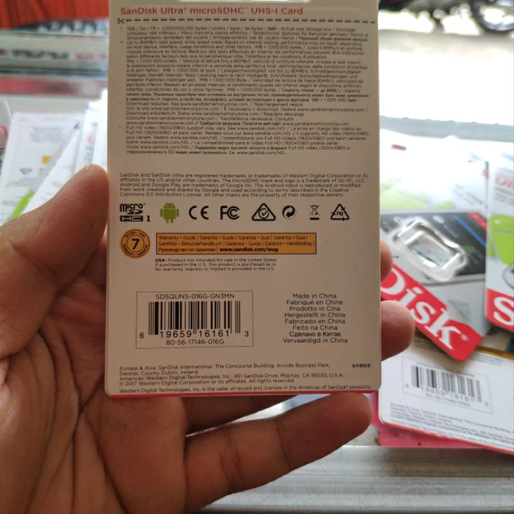 Thẻ Nhớ Sandisk Micro Sd 16gb 80mbps | BigBuy360 - bigbuy360.vn
