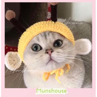 Mũ len chú ong chăm chỉ cho mèo