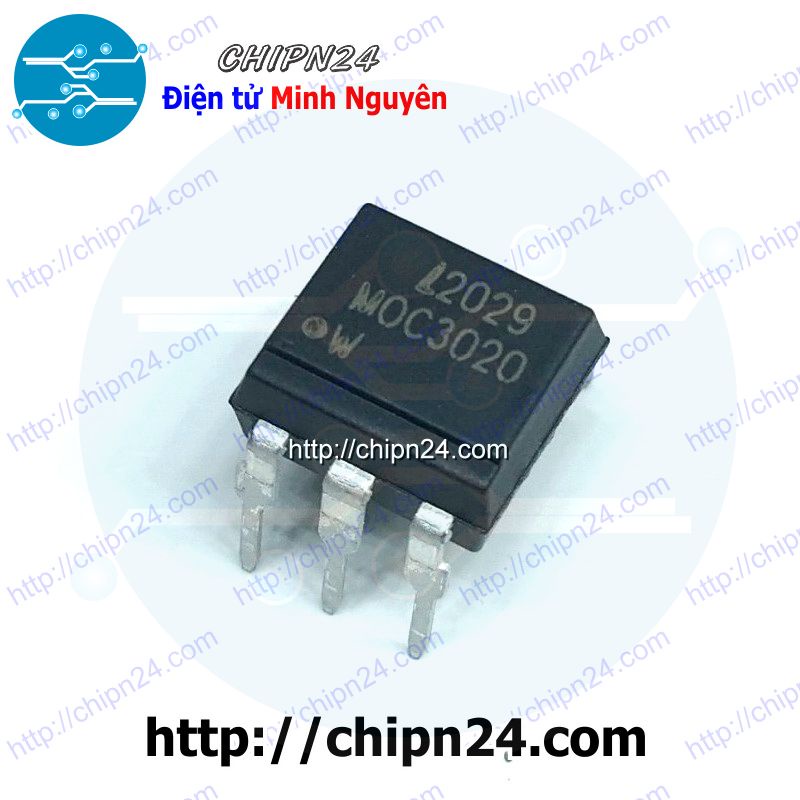 [2 CON] Opto MOC3020 DIP-6 ĐEN (3020)