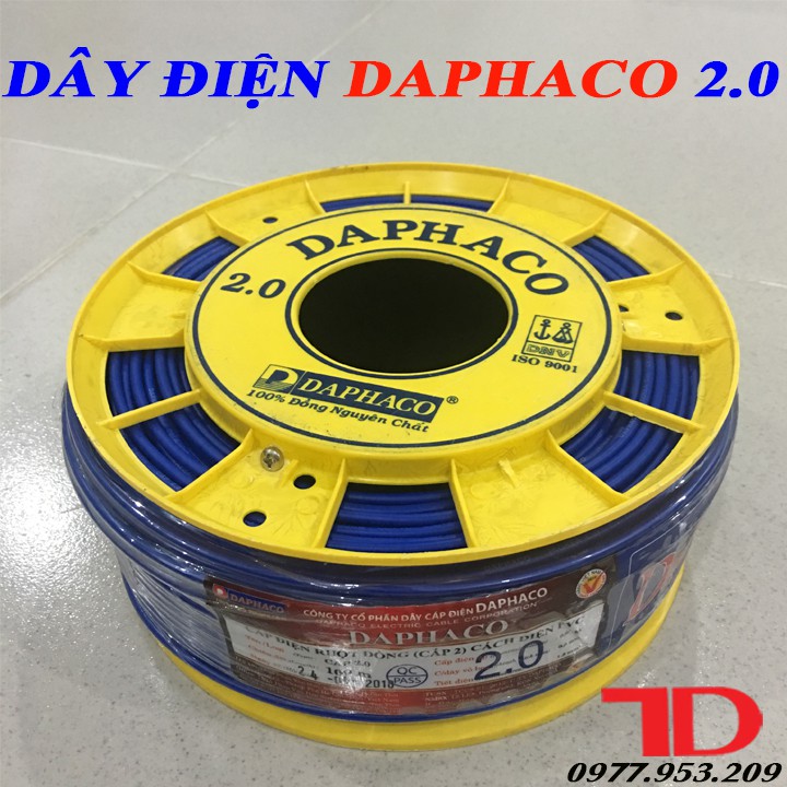 DÂY ĐIỆN ĐƠN DAPHACO 2.0 - 100 MÉT