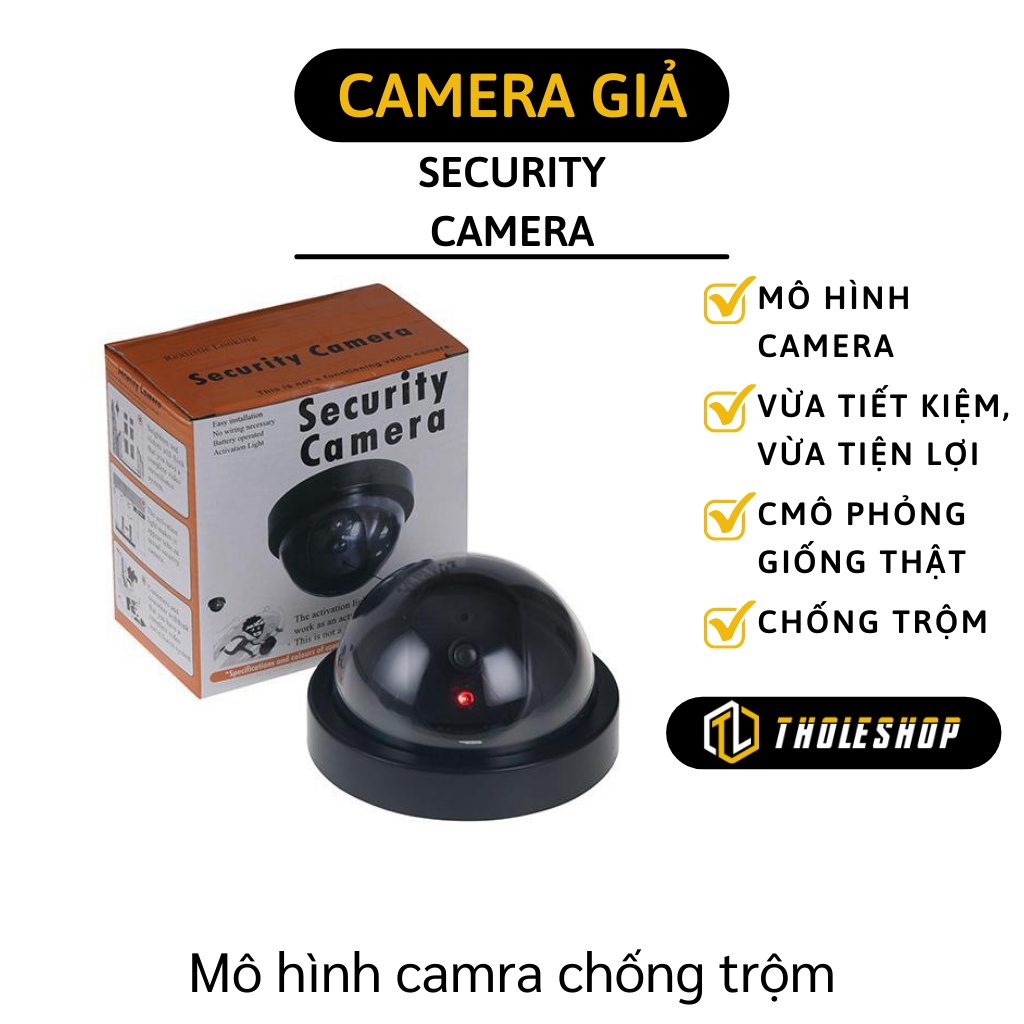 Camera Giả - Camera Dáng Tròn Mô Hình Chống Trộm Có Đèn Led Cảnh Báo 4039