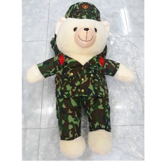 Gấu bộ đội rằn ri 45cm