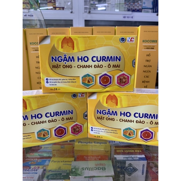 Kẹo ngậm mật ong chanh đào ô mai, khản tiếng, hóa đờm - nhà thuốc mỹ kim