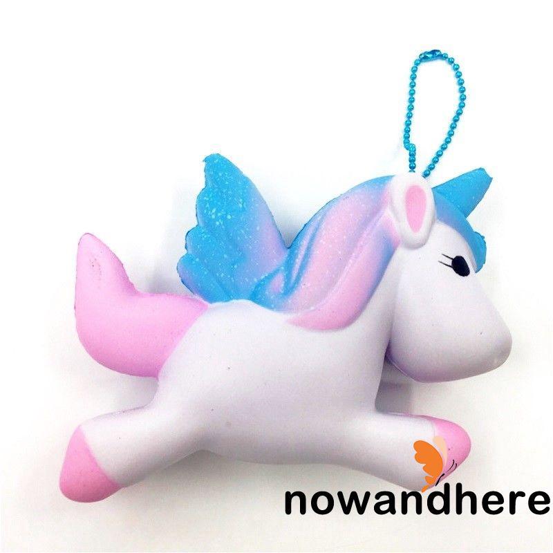 .N.-Unicorn Squishy Charms Soft Toy Slow Rising Cell Phone Key Chain Straps NEW