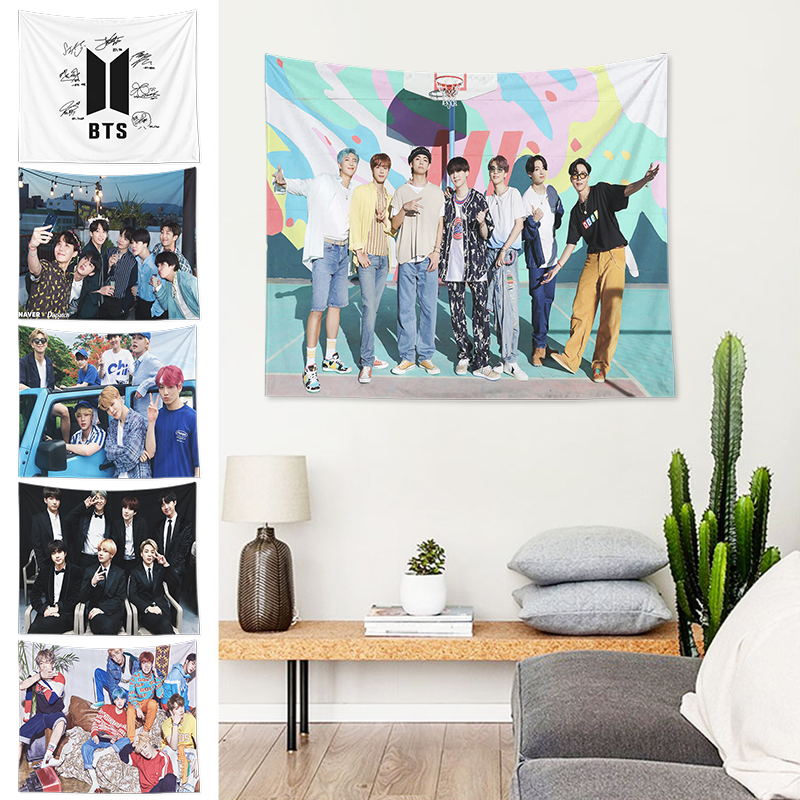 Thảm Treo Tường Trang Trí Hình Nhóm Nhạc Bts | BigBuy360 - bigbuy360.vn