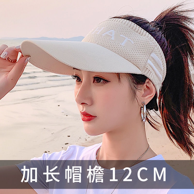 Mũ Lưỡi Trai Hở Chóp Chống Tia UV Thời Trang Xuân Thu Mới Cho Nữ