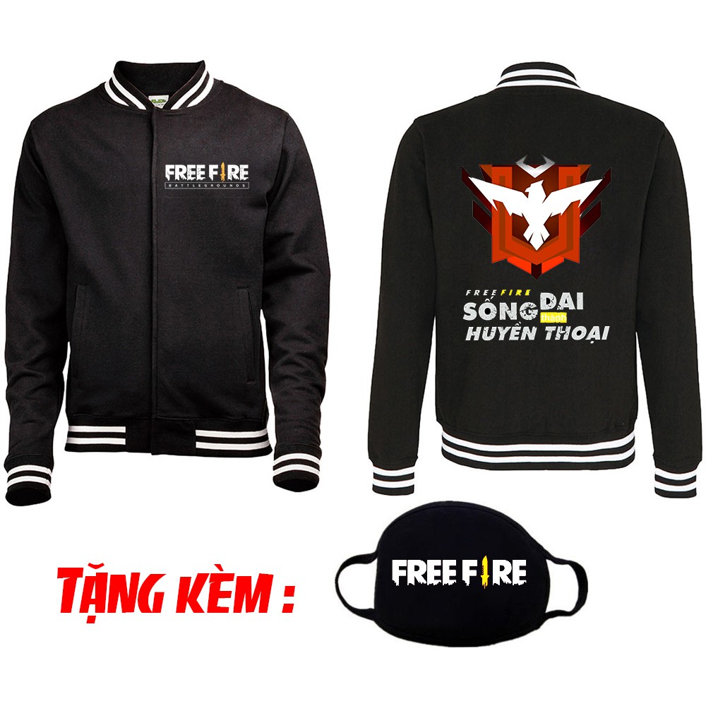 [ KM khủng ] Áo khoác Free Fire Game cực HOT khuyến mại khủng giá rẻ dẹp