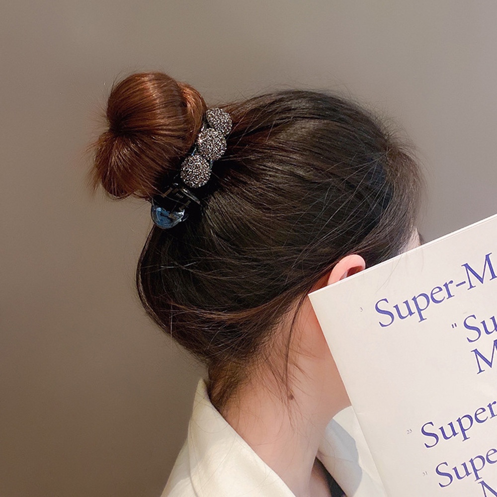 Kẹp Tóc Đính Đá Lấp Lánh Phong Cách Hàn Quốc Sang Trọng Cho Nữ