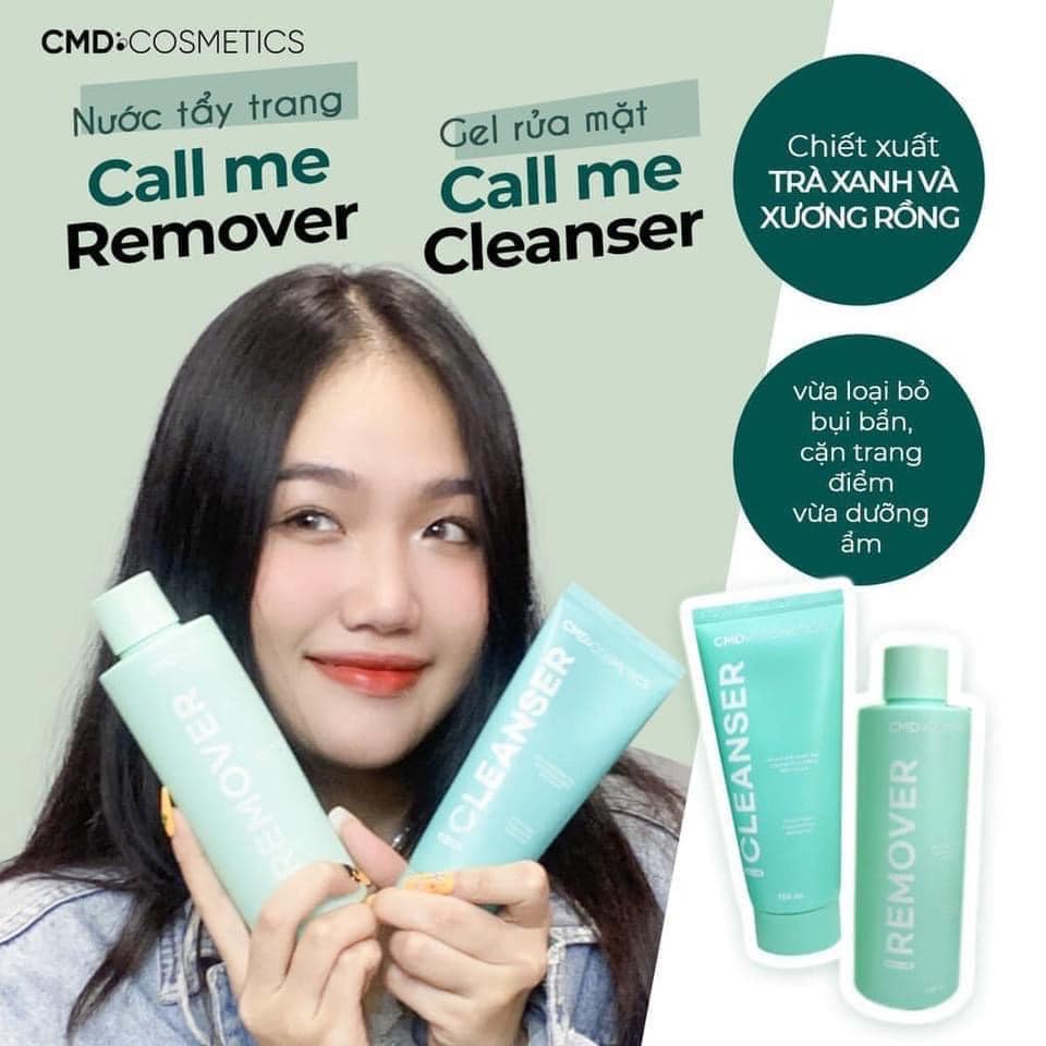 NƯỚC TẨY TRANG GIẢM MỤN CHIẾT XUẤT XƯƠNG RỒNG CHỐNG LÃO HÓA LÀM DỊU DA CALL ME REMOVER 300ML CHÍNH HÃNG - 10398