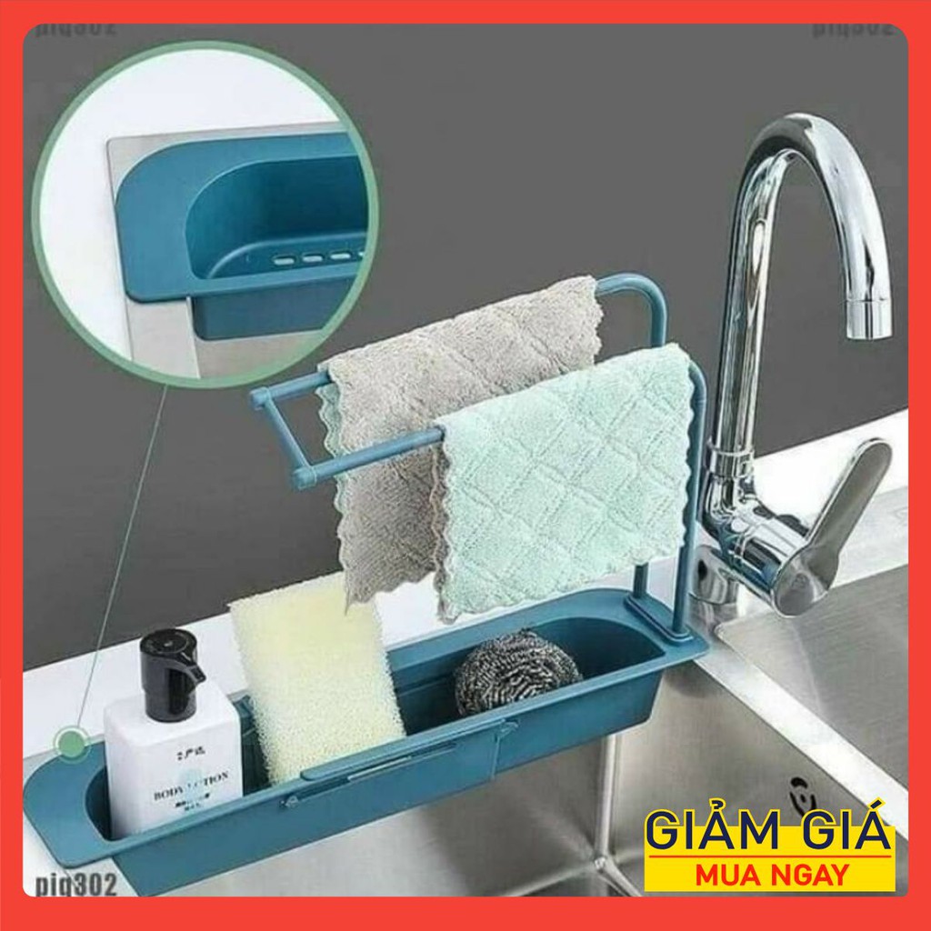Giá đựng rẻ rửa bát và treo khăn lau bếp
