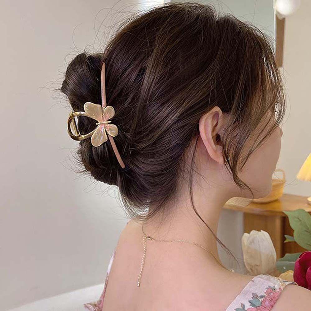 QQMALL Kẹp Tóc Bướm / Cá Mập Nhiều Màu