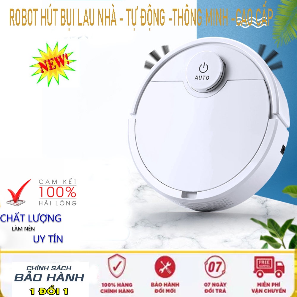 Robot Hút Hụi Lau Nhà ES300, Robot Hút Bụi Thông Minh, Cảm Biến 1 Chạm, Lực Hút Mạnh Mẽ, Phiên Bản Mới Nhất