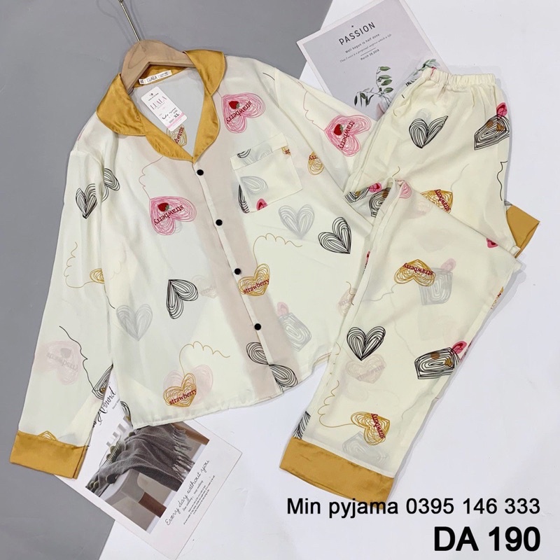 BỘ NGỦ LỤA SATIN Dài  DÀI - Bộ Pyjama mặc nhà siêu mát quần dài | BigBuy360 - bigbuy360.vn