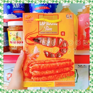 [ 1 Hộp ] Lạp Xưởng Tôm 500G Tân Huê Viên Loại Cao Cấp| Đặc Sản Sóc Trăng - DING DING FOOD