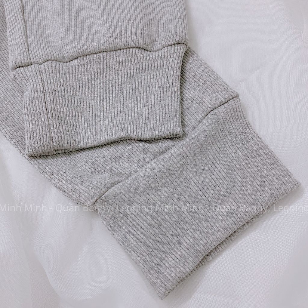 Quần Jogger Nữ Len Tăm Bo Gấu Lưng Thun QA13, Quần Dài Nữ Thể Thao Cạp Chun Siêu Hot Thu Đông Tiện Lợi