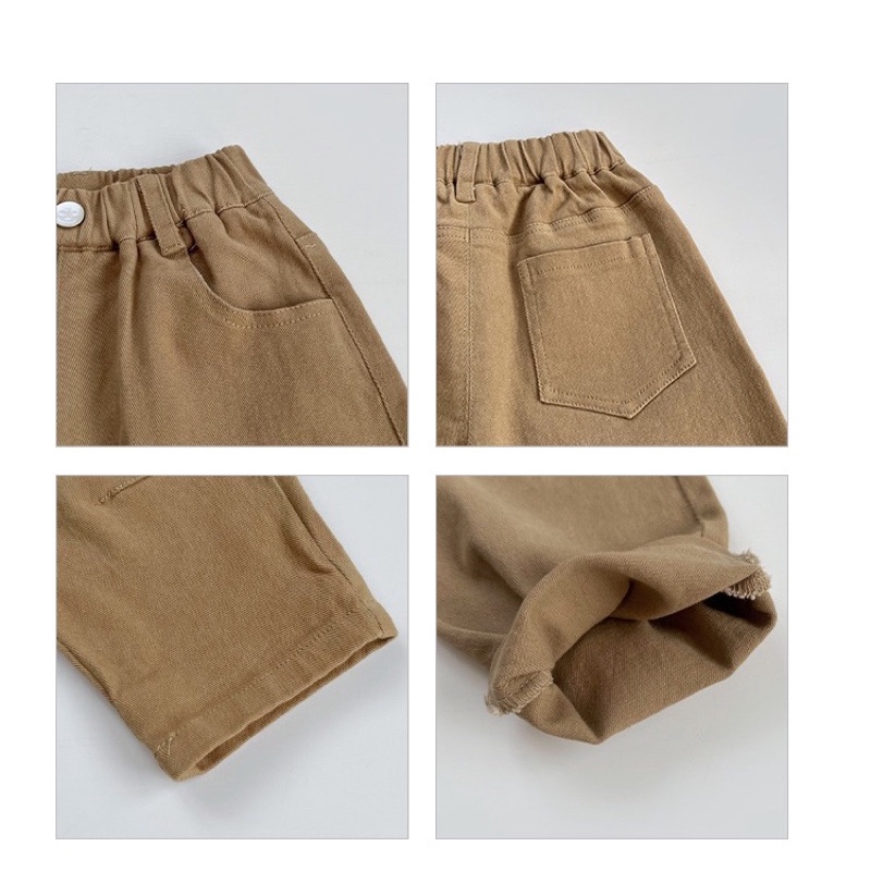 Quần Baggy Kaki Siêu Đẹp Cho Bé