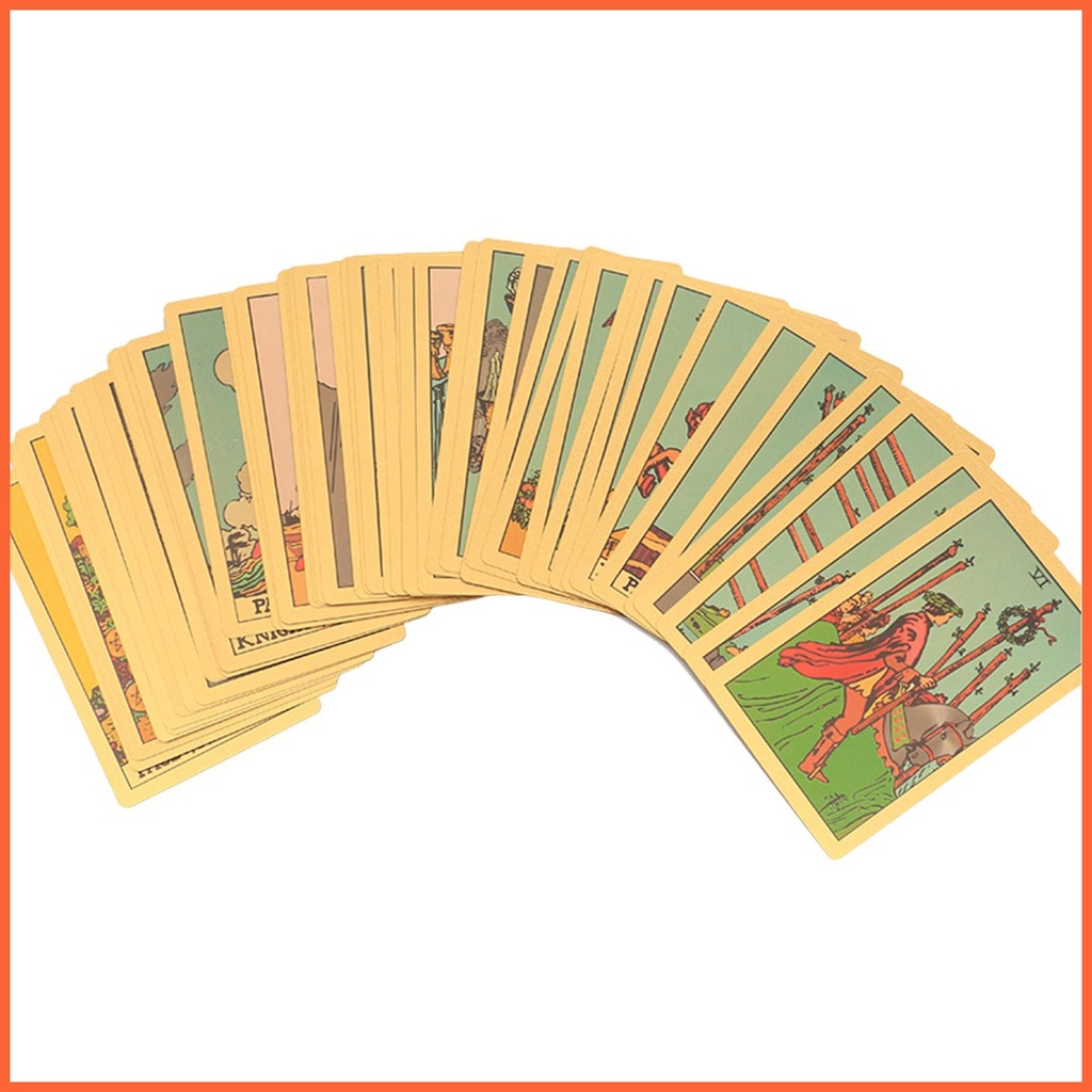 Bộ Bài Tarot 78 Lá Bằng Pvc Chống Nước Cho Người Mới Bắt Đầu