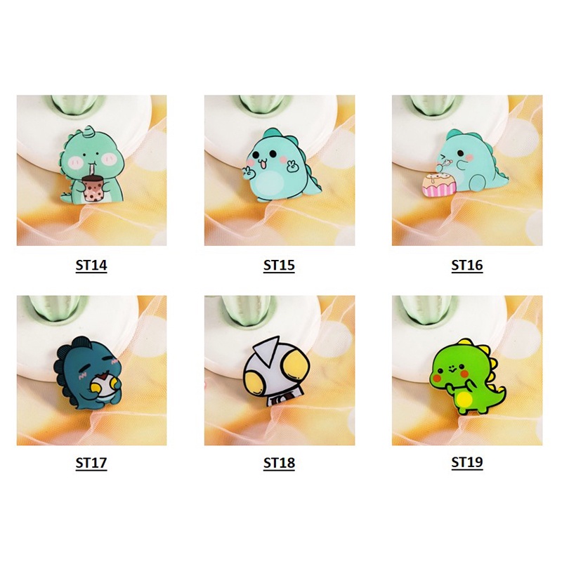 Sticker cute pin cài áo phụ kiện trang trí túi xách balo